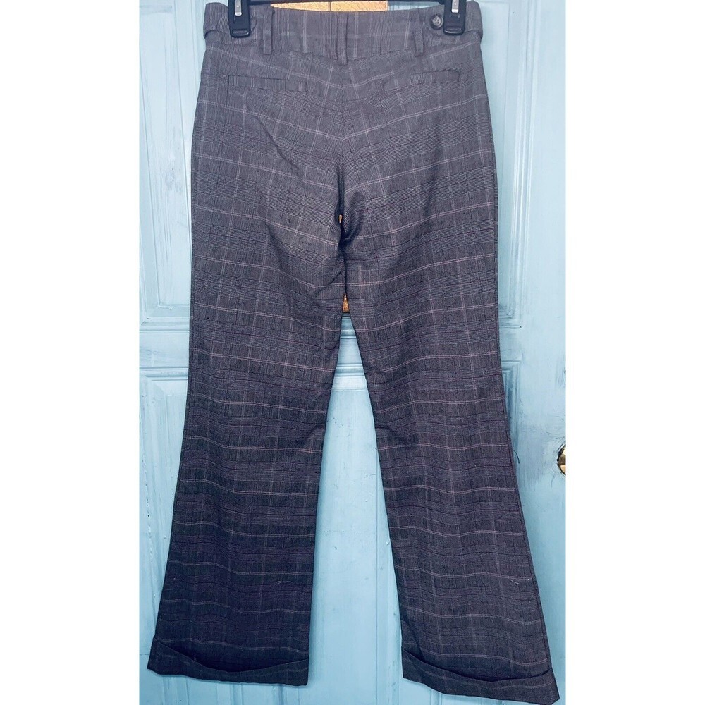 Vintage Copper Key Gray Low Rise Pocket Stretch Trousers Dress Pants Size Jr 7 - Picture 8 of 9